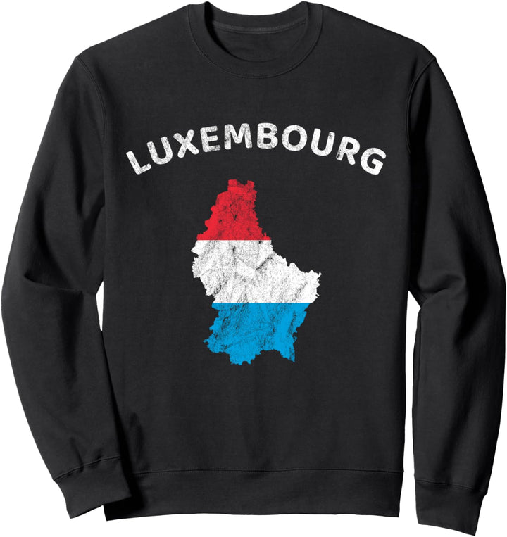 Luxemburg Flagge, Letzebuergesch Luxemburg Umriss, Luxemburg Sweatshirt