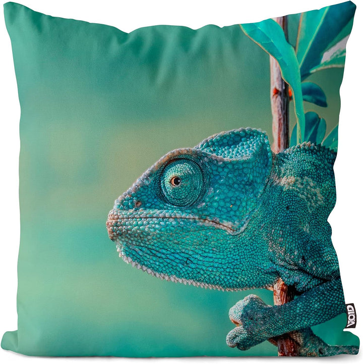 VOID Chamäleon Dschungel Urwald Kissenbezug Kissenhülle Sofakissen Kissen Deko Outdoor-Kissen Dekoki