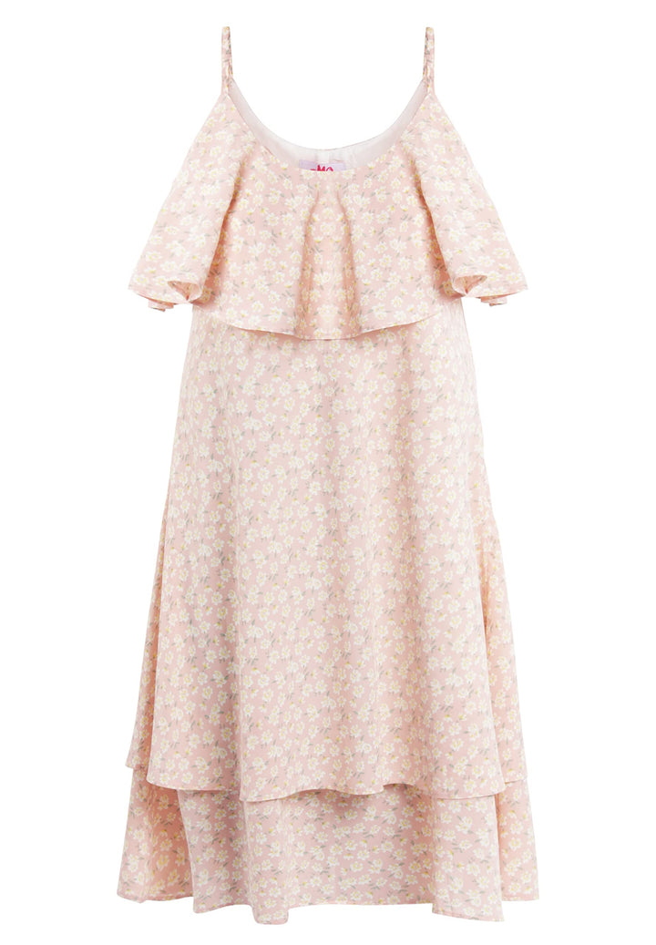 myMo Damen Nolie Kleid mit Volant XS Rosa, XS Rosa