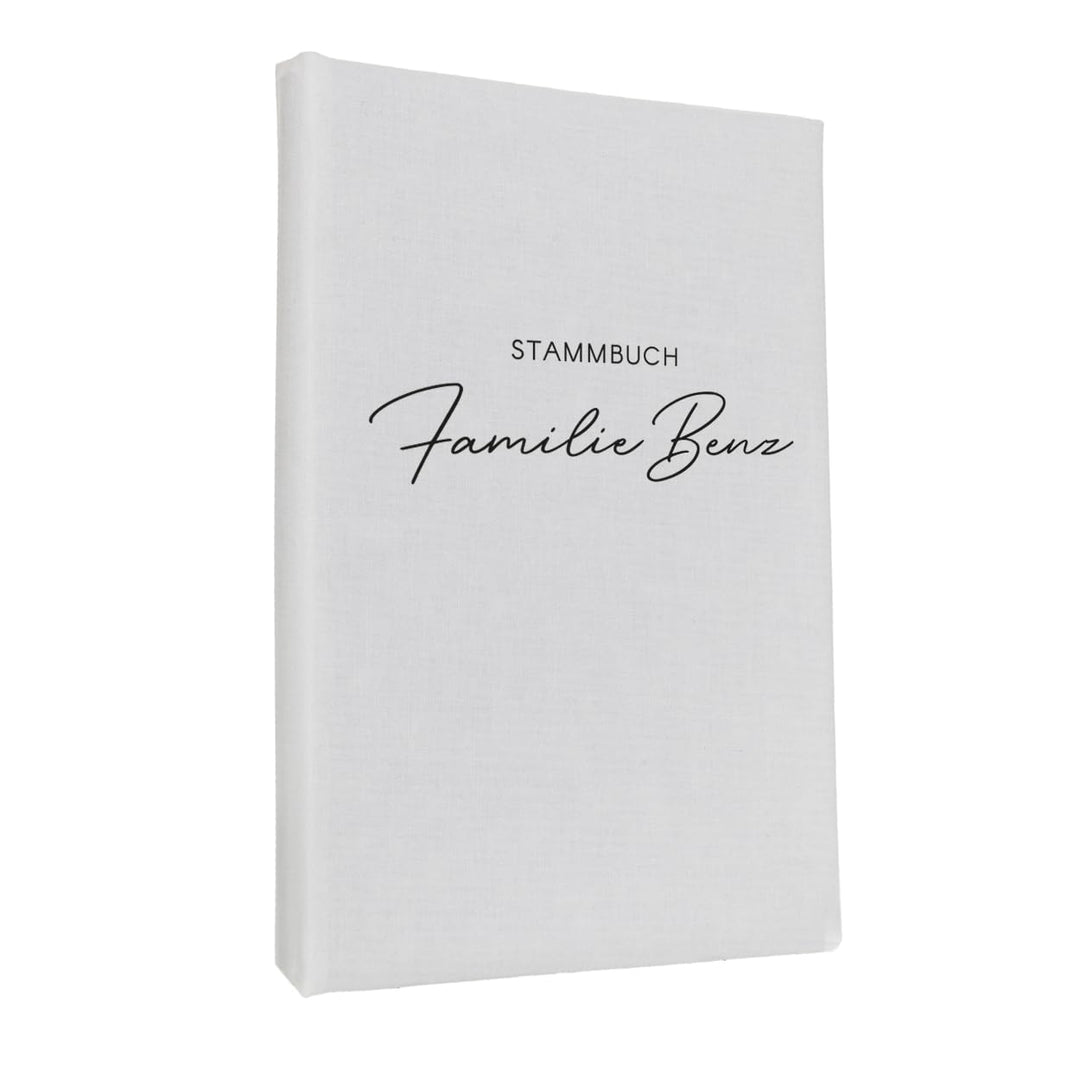 Hochzeitideal Stammbuch der Familie Nr. 311 inkl. Personalisierung (Weiss, klassisch) klassisch Weis