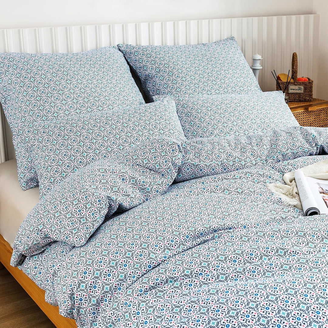 HENGWEI Blau Bettwäsche 135x200 2teilig Set Extraweiches Warm Bettwäsche-Sets für Einzelbett Hochwer