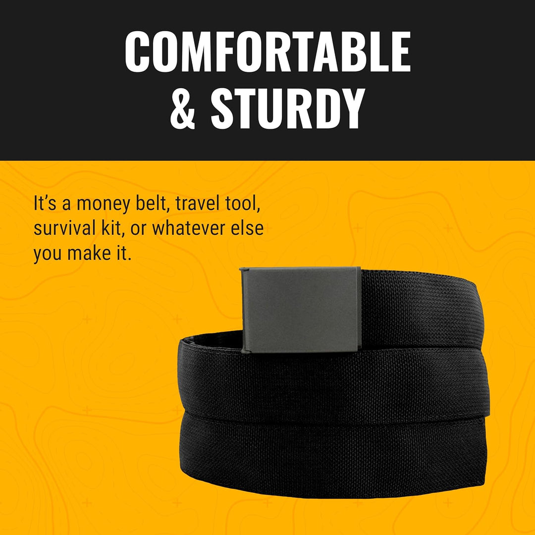Wazoo Cache Belt EDC Survival Bushcraft Travel Safety, L