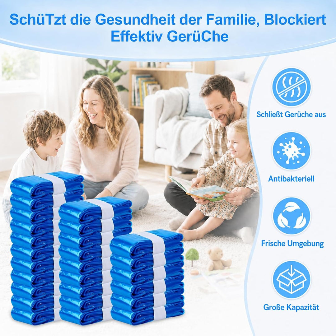 26 Stück Windeleimer Nachfüllkassetten, 4,5M Nachfüllfolie windelbeutel, 26 Stück