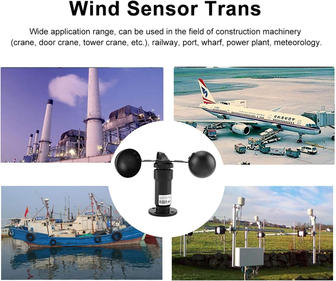 Windgeschwindigkeitssensor 4-20 mA Feuchtigkeitsbeständiger Anemometer mit hochwertigem Luftfahrtkab