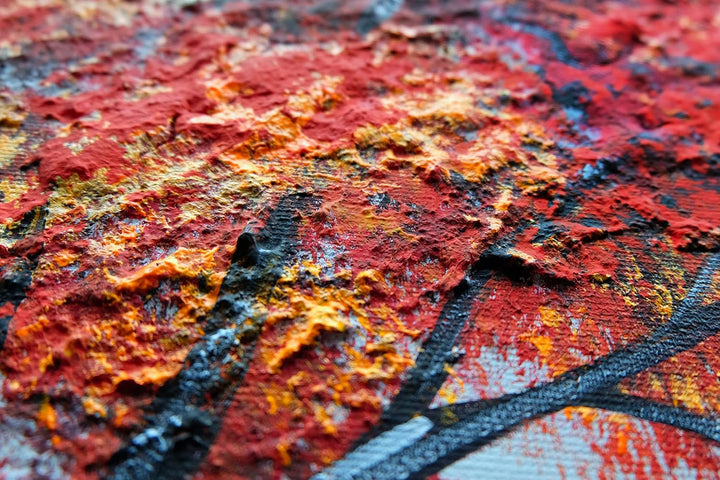 Monica Mirafiori I 100% HANDGEMALT I Gemälde Love 100x70cm | Gemälde Handgemalt | Acrylgemälde | Seh