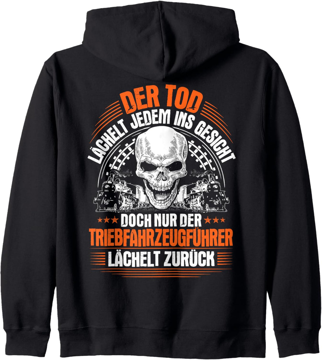 Lokführer Lächeln Lokomotivführer Triebfahrzeugführer Kapuzenjacke