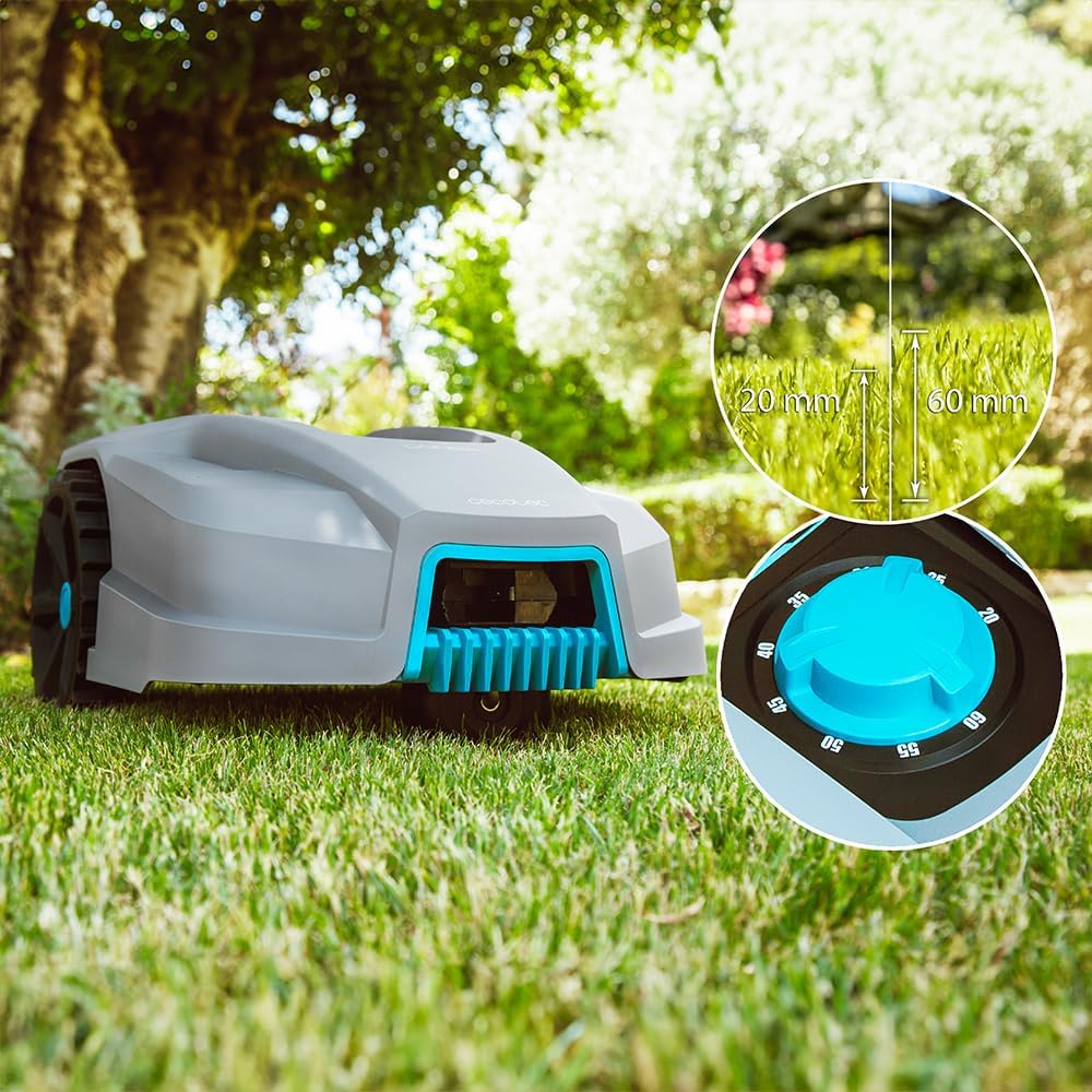 Cecotec Rasenmähroboter mit App Conga Grasshopper 800 Connected. Digitaler Brushless Motor, Flächen