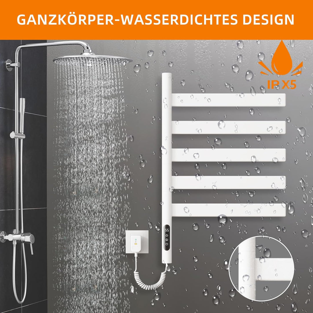 ZOYI 180°Drehung Bad handtuchtrockner elektrisch, handtuchwärmer elektrisch, badheizkörp erelektrisc