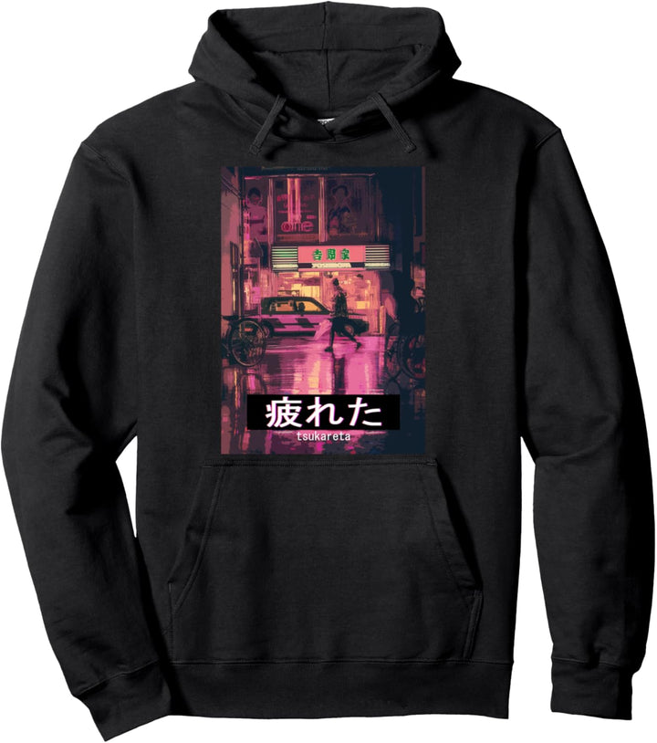 Ästhetische Vaporwave Japan 80er 90er Memes alone Tokyo Pullover Hoodie