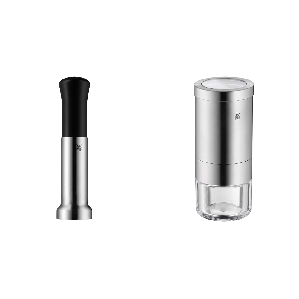 WMF Top Tools Muskatmühle 16,5 cm, mit Aufbewahrungsfach &amp; Gourmet Gewürzschneider 10,5 cm, Chillisc