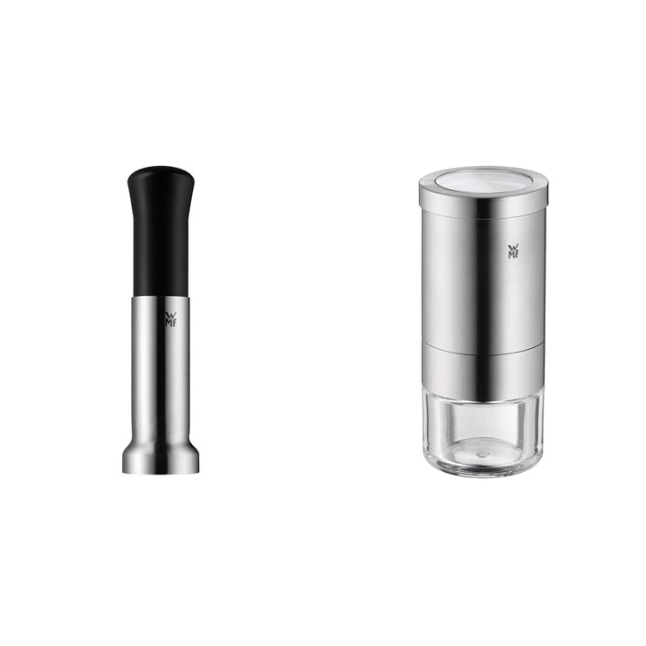 WMF Top Tools Muskatmühle 16,5 cm, mit Aufbewahrungsfach &amp; Gourmet Gewürzschneider 10,5 cm, Chillisc