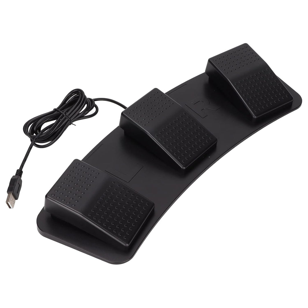 USB-Dreifach-Fusspedal, Maus-Tastatur-String und Multimedia-Funktionen. Kabelgebundener USB-Umschalt