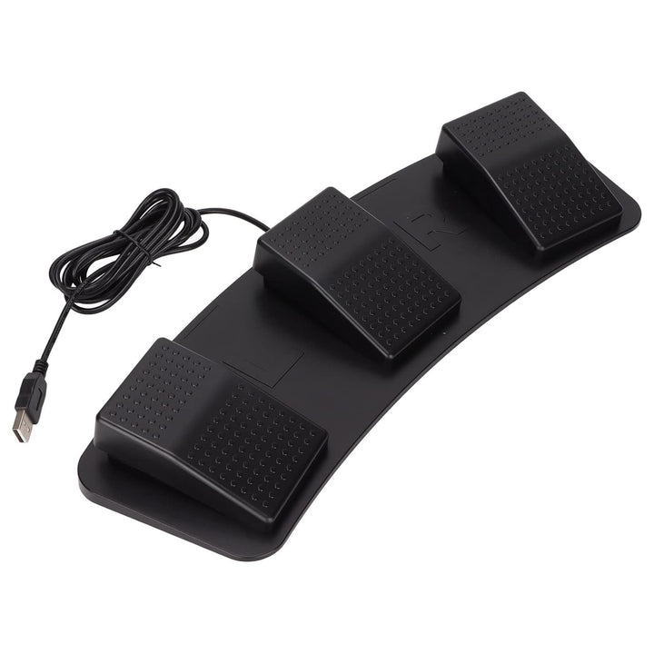 USB-Dreifach-Fusspedal, Maus-Tastatur-String und Multimedia-Funktionen. Kabelgebundener USB-Umschalt