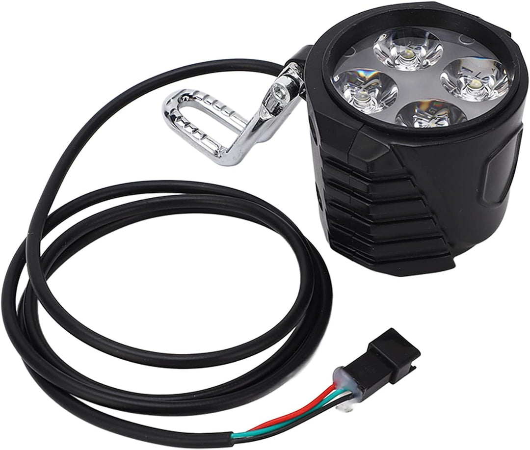 Denash Elektroroller-Frontlicht, Elektroroller-Hupenscheinwerfer Universal 12-72 V ABS Praktisches 1