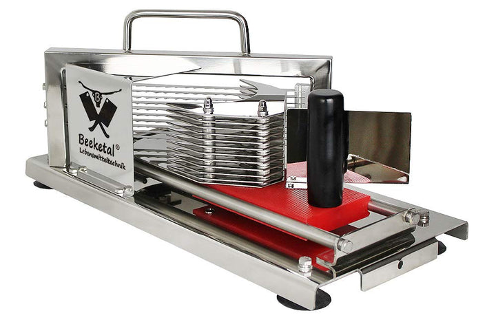 Beeketal 'BTS4' Profi Gastro Tomatenschneider mit Schlittensystem und extrem scharfen Edelstahl Well