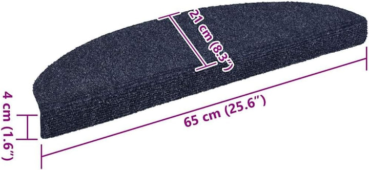 vidaXL 15x Stufenmatte Selbstklebend Treppenmatten Stufenmatten Treppenschutz Treppenmatte Treppente