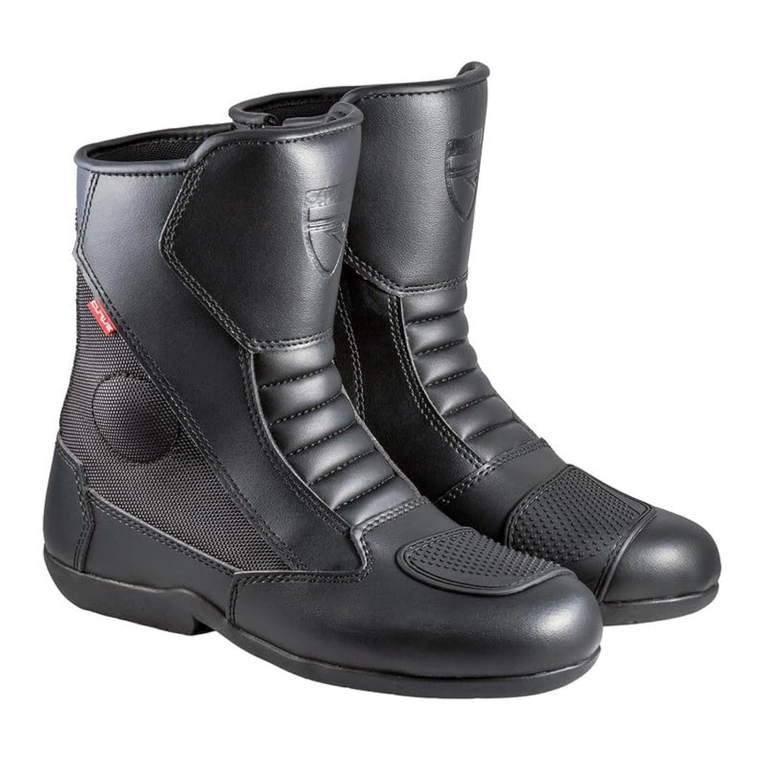CURVE Magnes WP Motorradstiefel Schwarz, für Männer und Frauen, Mikrofaser, urban, Knöchel- und Fers