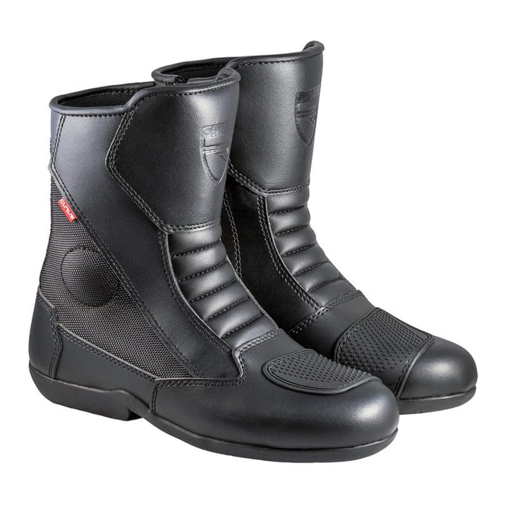CURVE Magnes WP Motorradstiefel Schwarz, für Männer und Frauen, Mikrofaser, urban, Knöchel- und Fers