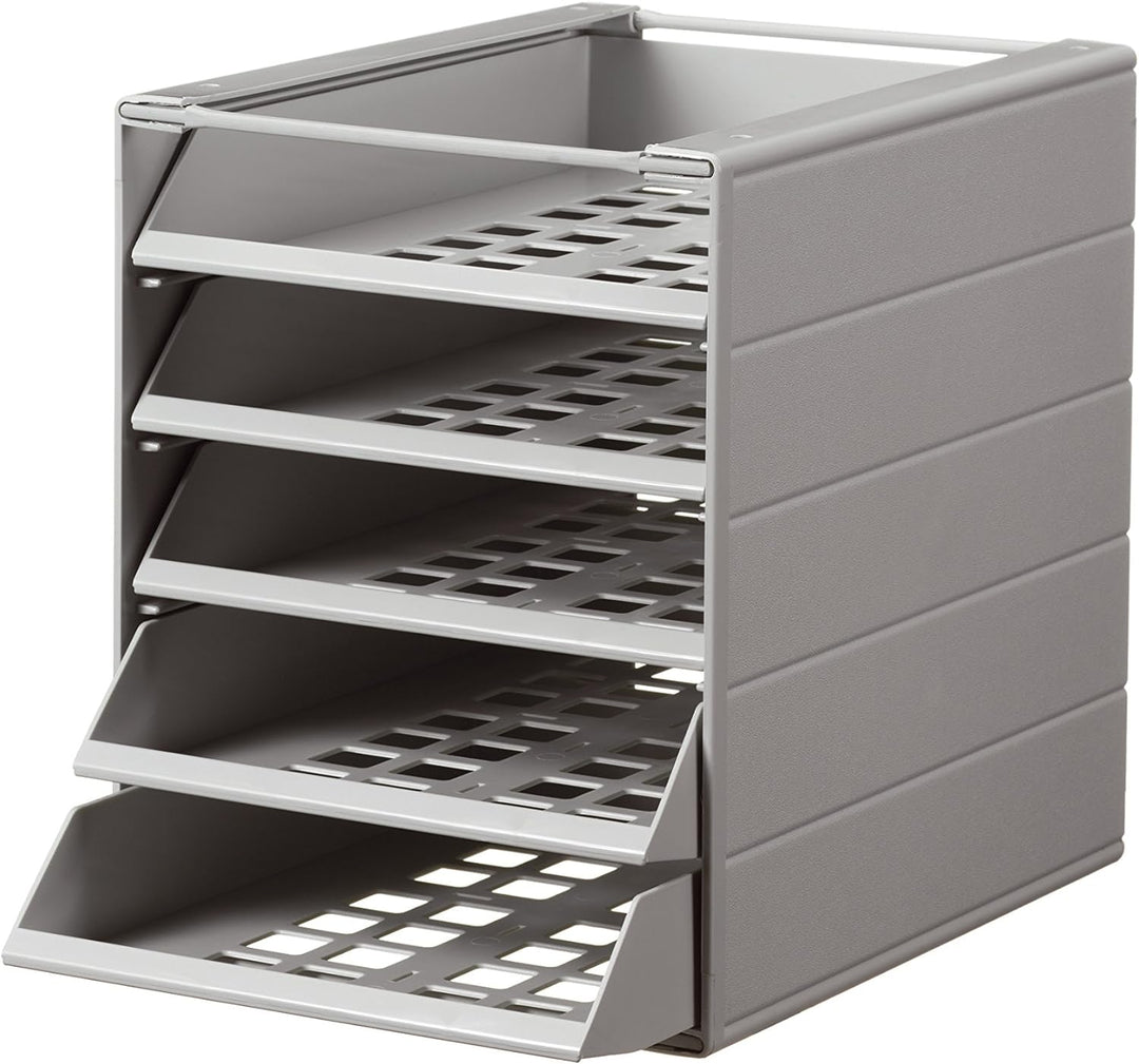 Durable Schubladenbox Idealbox Basic 5, 1 Stück, grau, 1712003050 5 Schubladen, 5 Schubladen