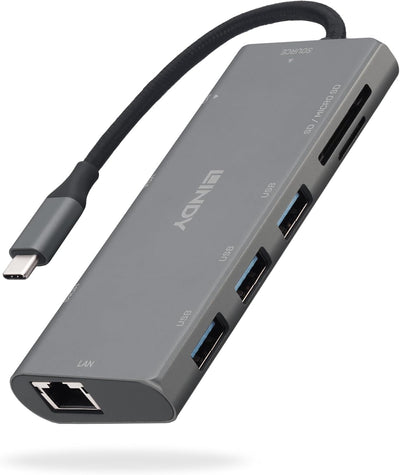 LINDY I/O Docking Station USB3.2/HDMI//RJ45/VGA 43278