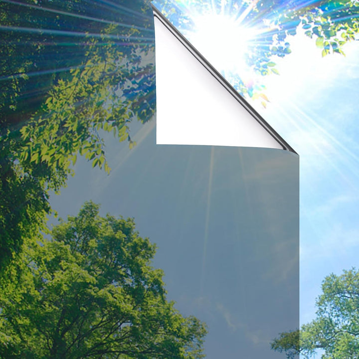 Lifetree Fensterfolie Spiegelfolie Wärmereflektion Selbstklebend Sonnenschutzfolie Wärmegrad Innen &