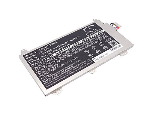CS-DEV838SL Akkus 4100mAh Kompatibel mit [Dell] Venue 8 Pro (3845) Tablet, Venue 8 Pro 3845, Venue 8
