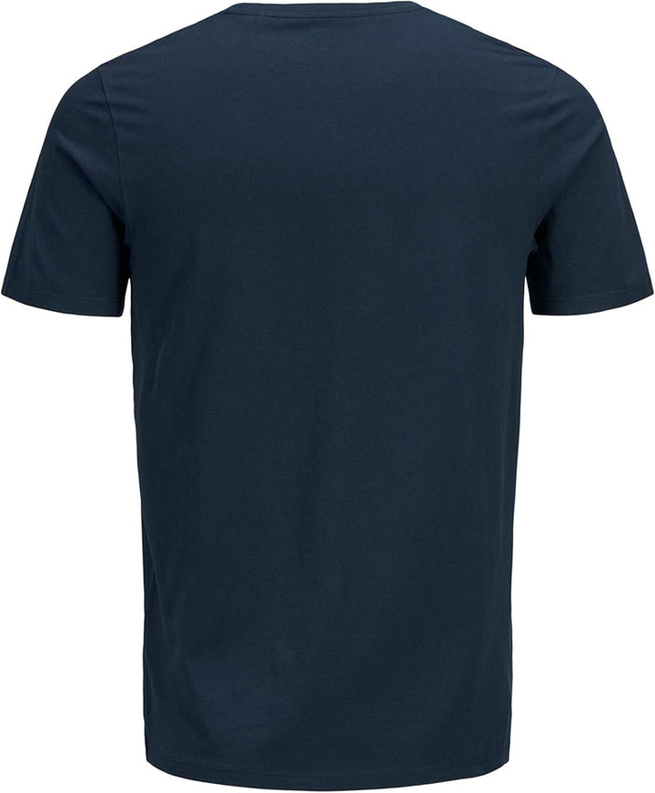 JACK &amp; JONES Herren T-Shirt mit Aufdruck im Vorteilspack mit Rundhals, JJECORP Logo Tee SS Crew Neck