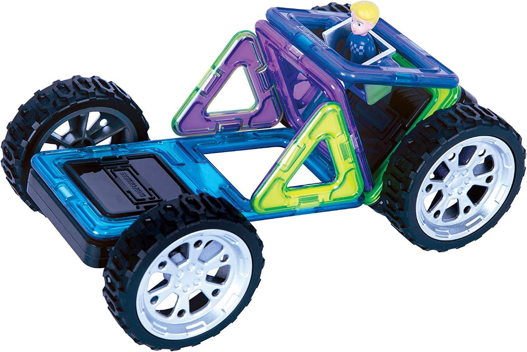 Magformers 707016 Rally Kart Boy Racer Construction Set, Multicolor