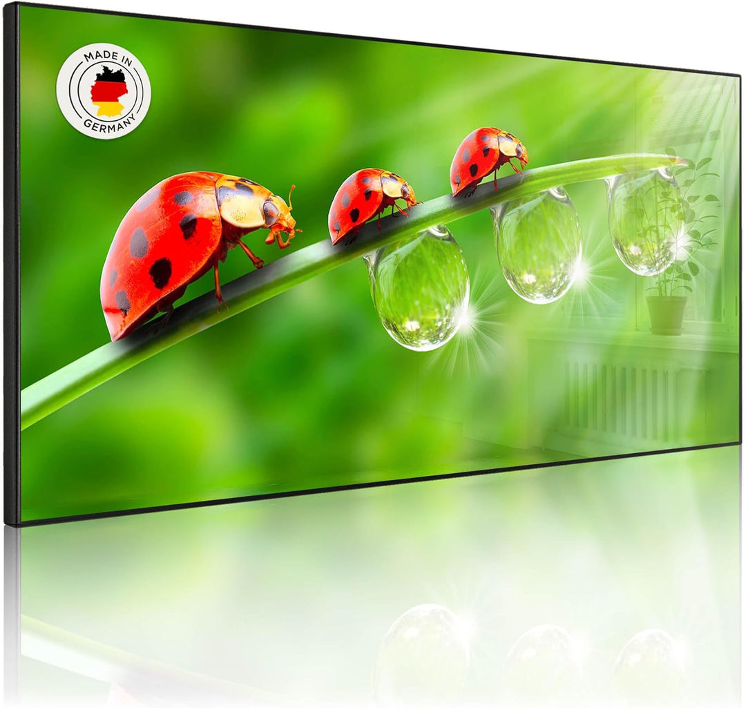 banjado Magnettafel schwarz 78 x 37cm / Magnetwand Metall/Magnetpinnwand als Memoboard/Pinnwand Magn