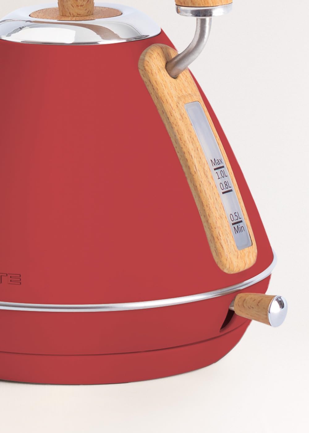 CREATE/PACK - KETTLE RETRO M 1L + TOAST RETRO M/Wasserkocher 1L und Toaster in Rot
