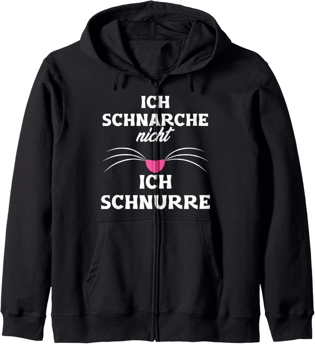 Ich Schnarche Nicht Schnurre Katze Kätzchen Schnurren Kapuzenjacke