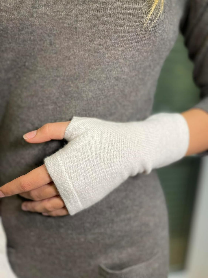 Prettystern Kaschmir-Wolle Damen Pulswärmer fingerlose Handschuhe Hand-Stulpen, 19 cm X 10 cm melier