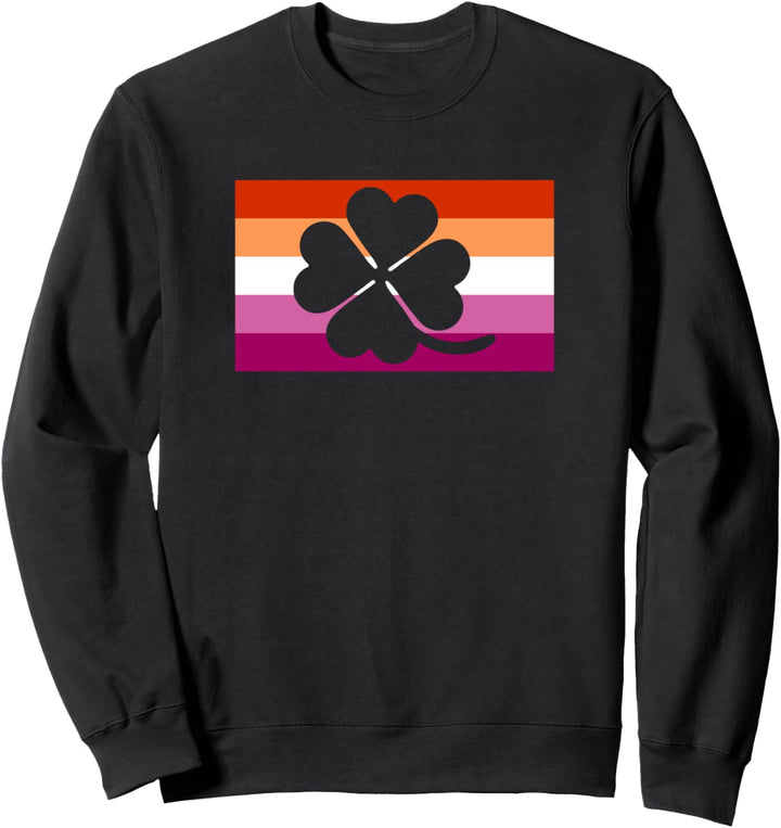 Irish Pride Lucky Kleeblatt Gay Lesben Pride Flag Sweatshirt