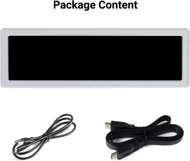 Waveshare 8.8inch IPS Side Control Panel, 480×1920 Resolution HDMI Display Monitor, HiFi Speaker, No