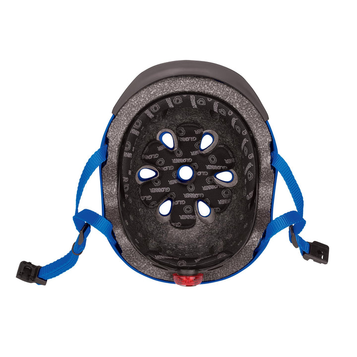 Globber Unisex Jugend Junior Elite Helm Racing Design kinderhelm, dunkelblau, Taille XS-S