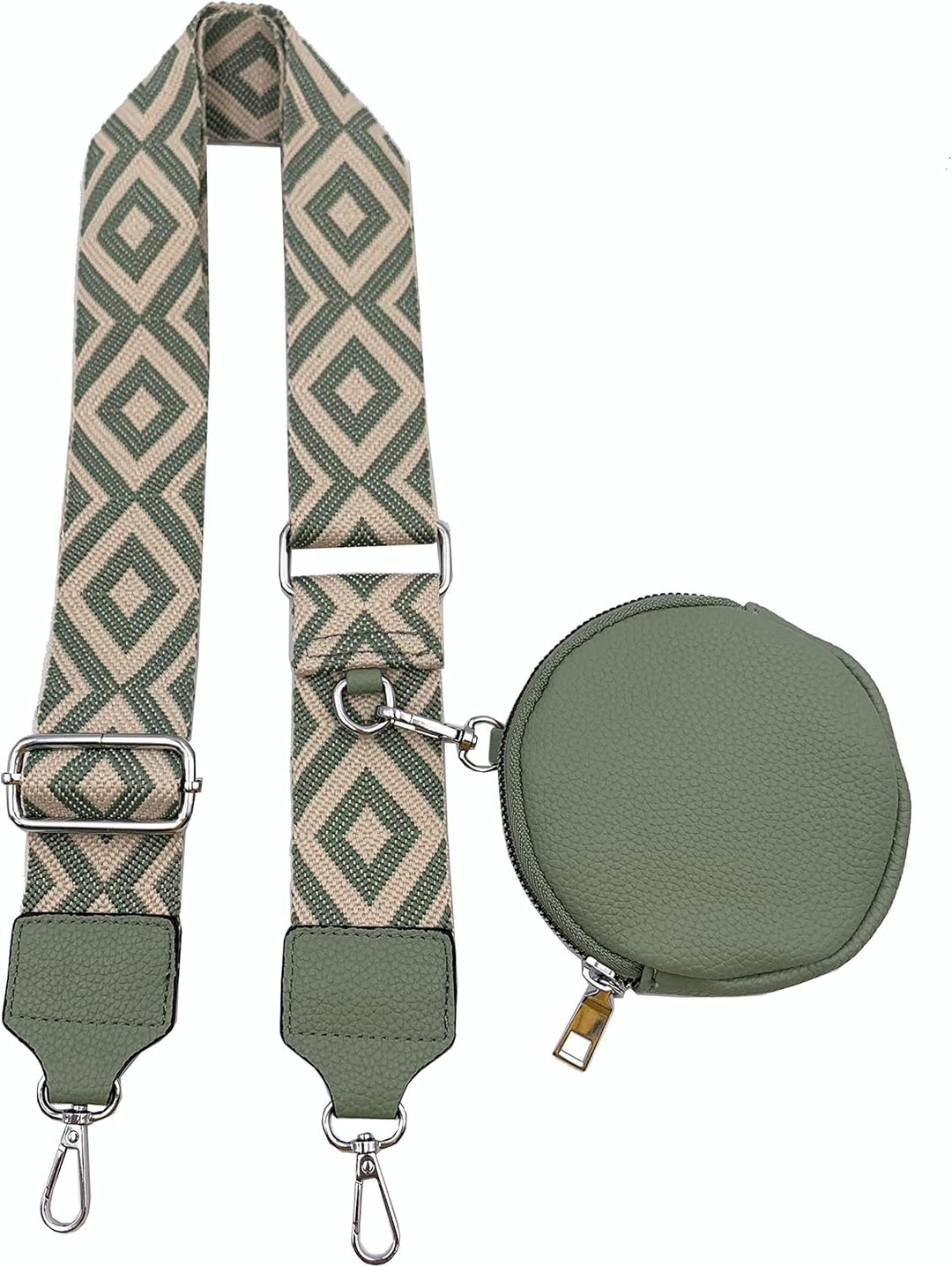 FASHION YOU WANT Crossbody Bag Damen Leder Breiter Gurt Handtasche Umhängetasche Moderne Taschen mit