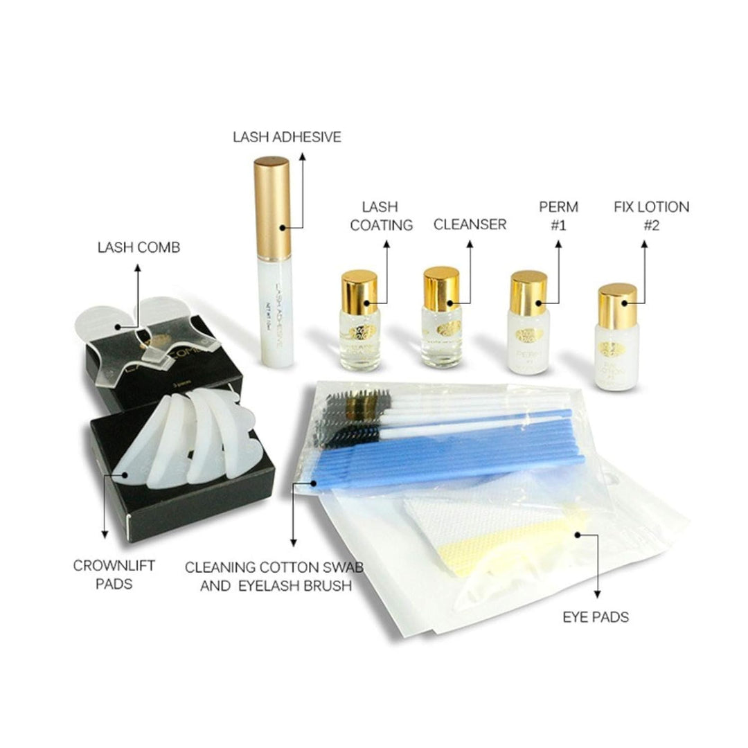Wimpernlifting Set Starter Kit Wimperndauerwelle - Wimpernlaminierung - Lash Lifting Set Kurz Einwir