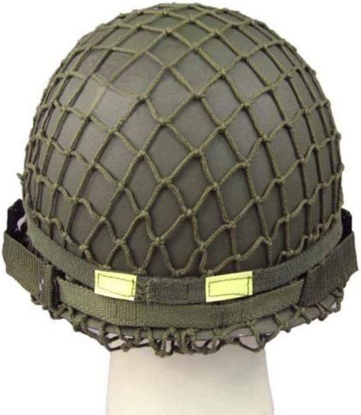 OAREA Zweiter Weltkrieg US-Militärstahlhelm M1 mit Netzabdeckung Nach dem Zweiten Weltkrieg Ausrüstu