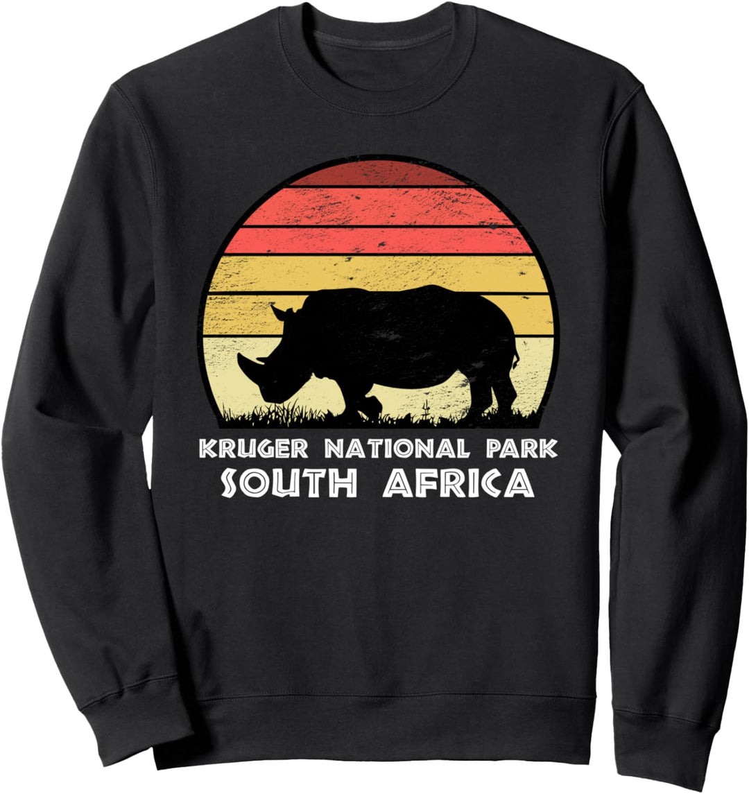 Vintage Retro Kruger National Park, Südafrika Afrika Safari Sweatshirt