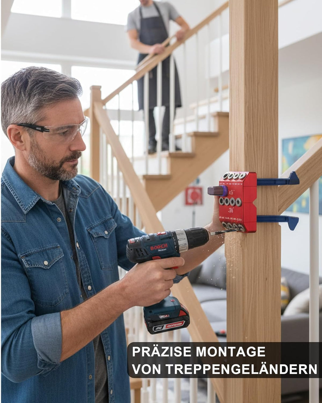 Holzdübel Bohrschablone Möbelbau: 3-in-1 Bohrhilfe Senkrecht Bohren für 30°/45°/90° Mehrwinkelneigun