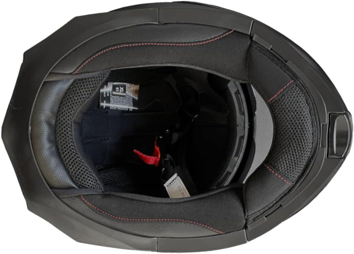 RALLOX Klapphelm Motorradhelm 160 matt schwarz Grösse L Sturzhelm Helm Rollerhelm, L