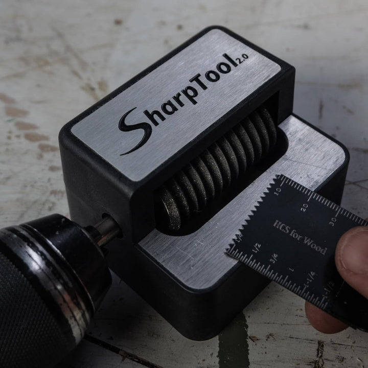 SharpTool 2.0 Schärfer für Multitool Sägeblätter - Präzisions-Schärfer für Bohrmaschine zum Nachschä