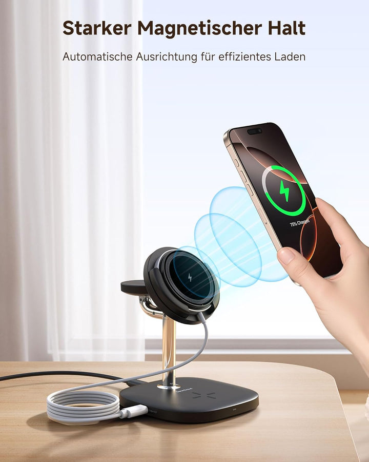 Wireless Charger für iPhone und Apple Watch, SwanScout 711M, Magnetisches Ladegerät für iPhone Air/1