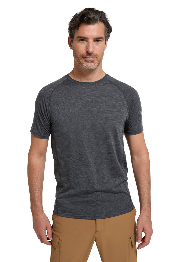 Mountain Warehouse Summit Merino Herren T-Shirt Unterhemd Thermounterwäsche Funktionsunterwäsche Ski
