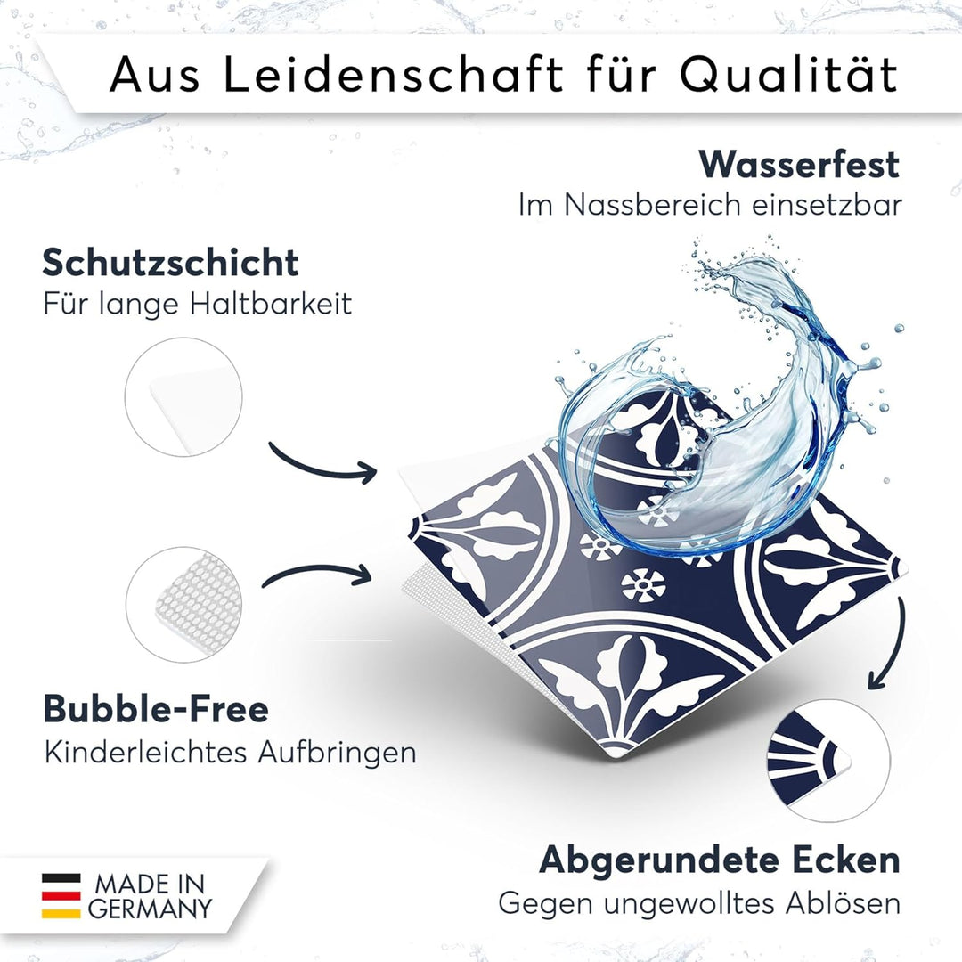 CREATISTO Mosaik Klebefliesen Stickerfliesen Fliesenfolie - Hochwertige Sticker Aufkleber für Wandfl
