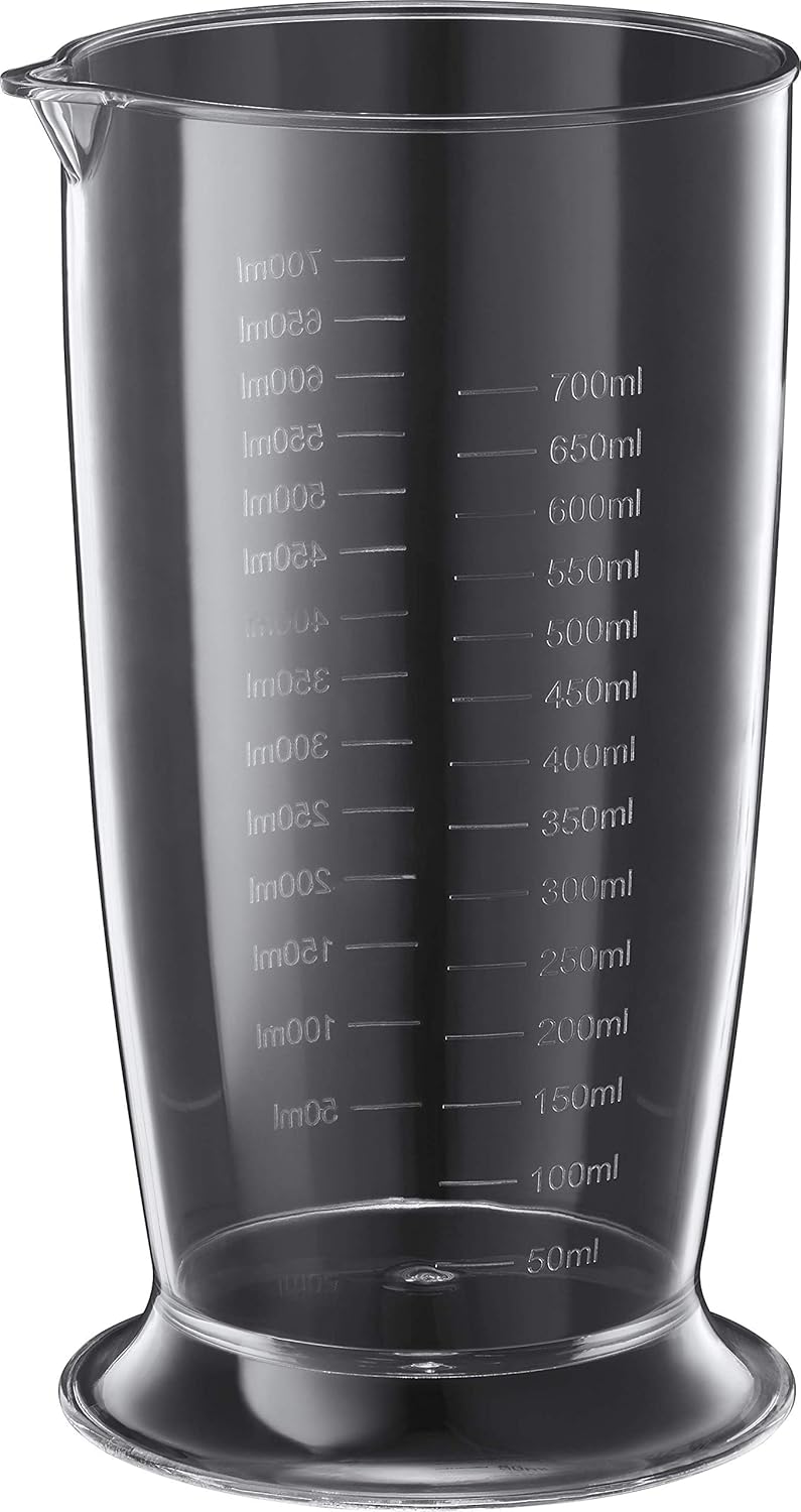 Russell Hobbs Stabmixer [3-in-1: Pürierstab/Zerkleinerer, Mixer- & Schneebesenaufsatz] Desire Rot (B