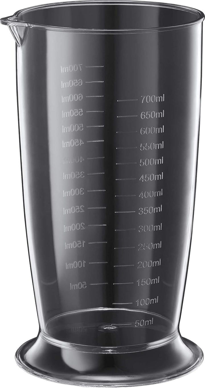 Russell Hobbs Stabmixer [3-in-1: Pürierstab/Zerkleinerer, Mixer- & Schneebesenaufsatz] Desire Rot (B