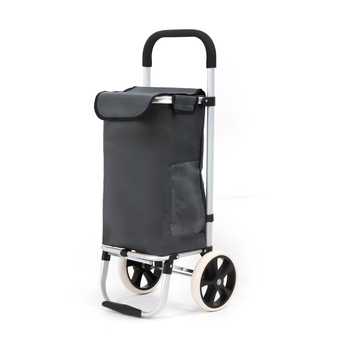 50Liter Aluminium Trolley Einkaufstrolley Klappbar, Shopping Trolley, Wasserabweisender Einkaufswage