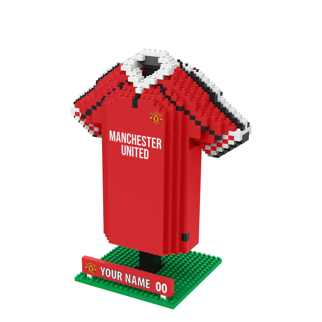 FOCO Offizielles Lizenzprodukt Personalisiertes Fussball-3D-BRXLZ-Schreibtisch-Trikot (Manchester Un