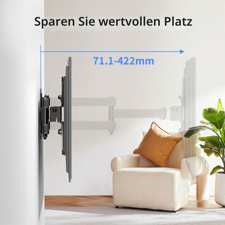 Suptek TV-Wandhalterung für 13-42 Zoll Fernseher, Drehbare, Schwenkbare, Neigbare TV-Wandhalterung m